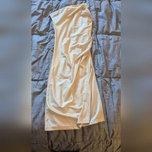 Gold Strapless Dress